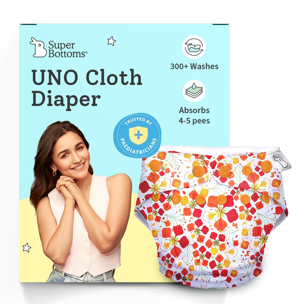 SuperBottoms FreeSize UNO Cloth Diaper with Dry Feel Pad