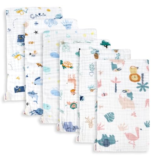 Mnemba Baby Soft Muslin Cloth (Pack of 6)
