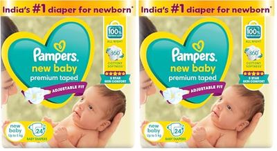 Pampers Swaddlers Size NB (up to 5 kg), Pack of 88 — buy on Amazon India