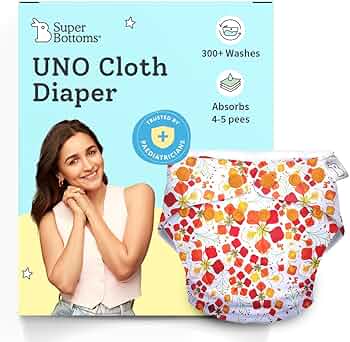 Supples UNO Reusable Cloth Diaper with Bamboo Insert