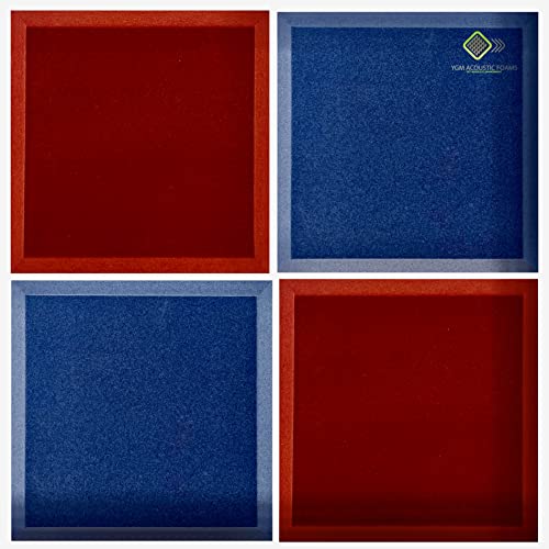 Acoustic Foam Panels Set (12 pieces, 30cm × 30cm, Self-Adhesive)