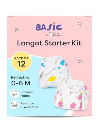 SuperBottoms Muslin Nappies (Pack of 8, 70x70 cm)