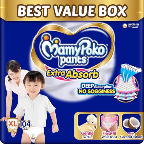 MamyPoko Extra Absorb Size 4 (9-14 kg) Pack of 44