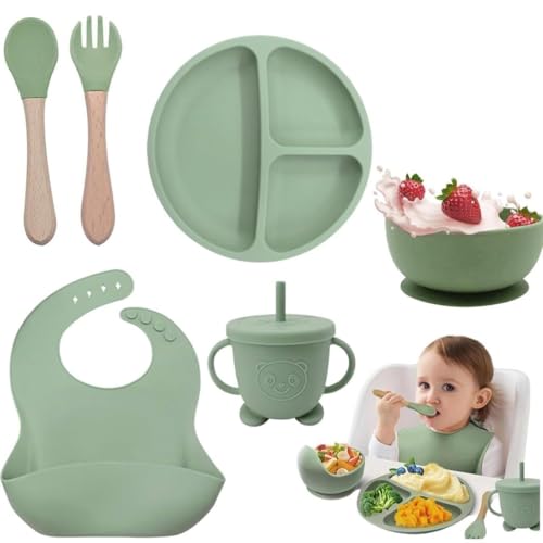 Babyproof Silicone Suction Bowl with 3 Compartments