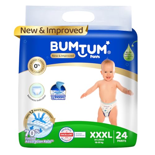 Bumtum Bamboo Diaper Pants (Size M, 120 count)