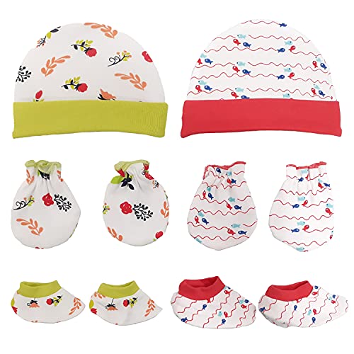 LuvLap Gentle Touch Baby Cap (Pack of 2)