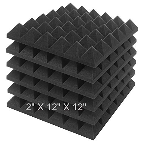 Acoustic Foam Panels (6-pack, self-adhesive)