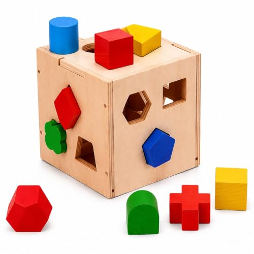 Wonderworld Wooden Shape Sorter Cube