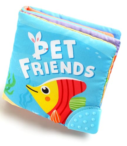 BabyOno Soft Book with Teether Loop