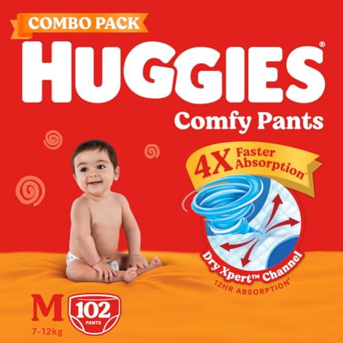 Huggies Wonder Pants Diaper Pants Size M (6-11kg), Pack of 40