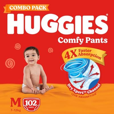 Huggies Wonder Pants Diaper Pants Size M (6-11kg), Pack of 40 — buy on Amazon India