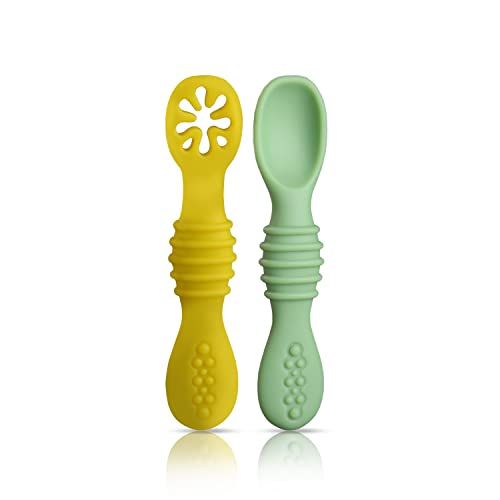 Nuby Self-Feeding Spoon Set (Pack of 3)