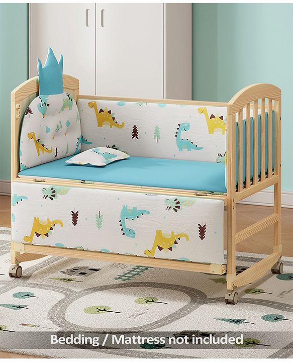 Babyhug Bedside Co-Sleeper Crib (Grey)