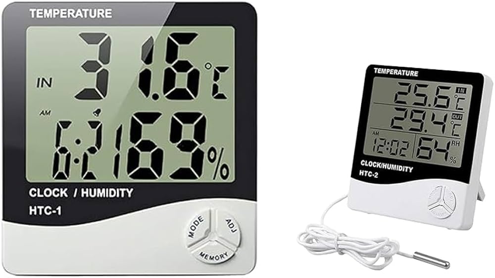 Digital Room Thermometer & Hygrometer Combo