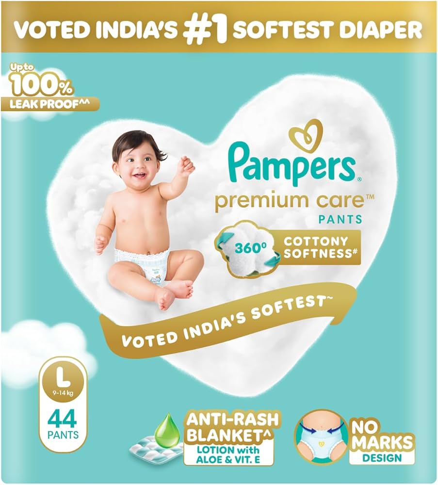 Pampers Premium Care Pants Diapers - Size M (Medium) (Pack of 32)