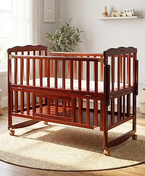 Babyhug Cocoon Bedside Sleeper Crib with Mattress