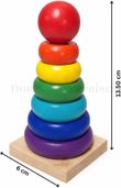 Skola Wooden Stacking Rings