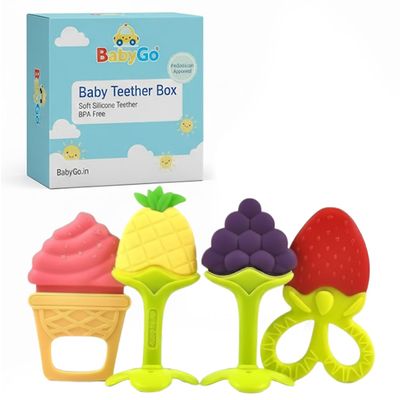 BabyGo Silicone Teether BPA Free Soft Teething Toy — buy on Amazon India