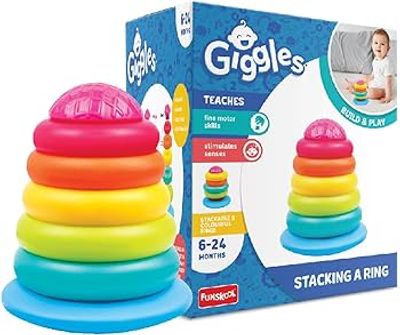 Funskool Multi Coloured Stacking Ring with Stand — buy on Amazon India