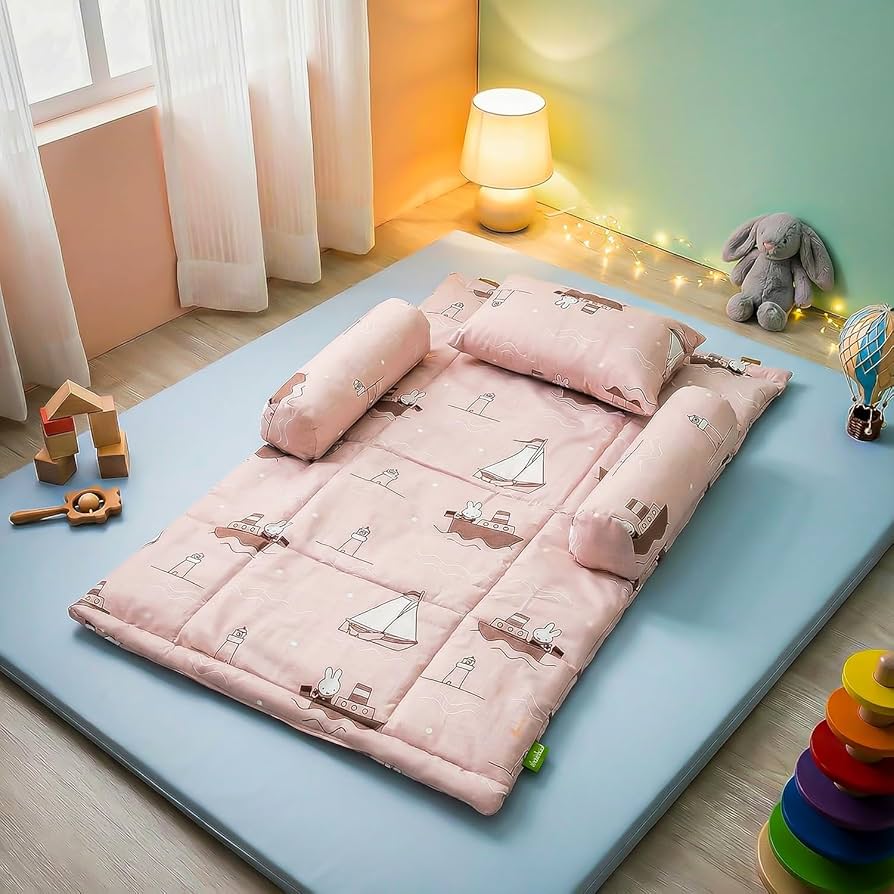 NeedyBee Bamboo Sheets Set for Baby Cot