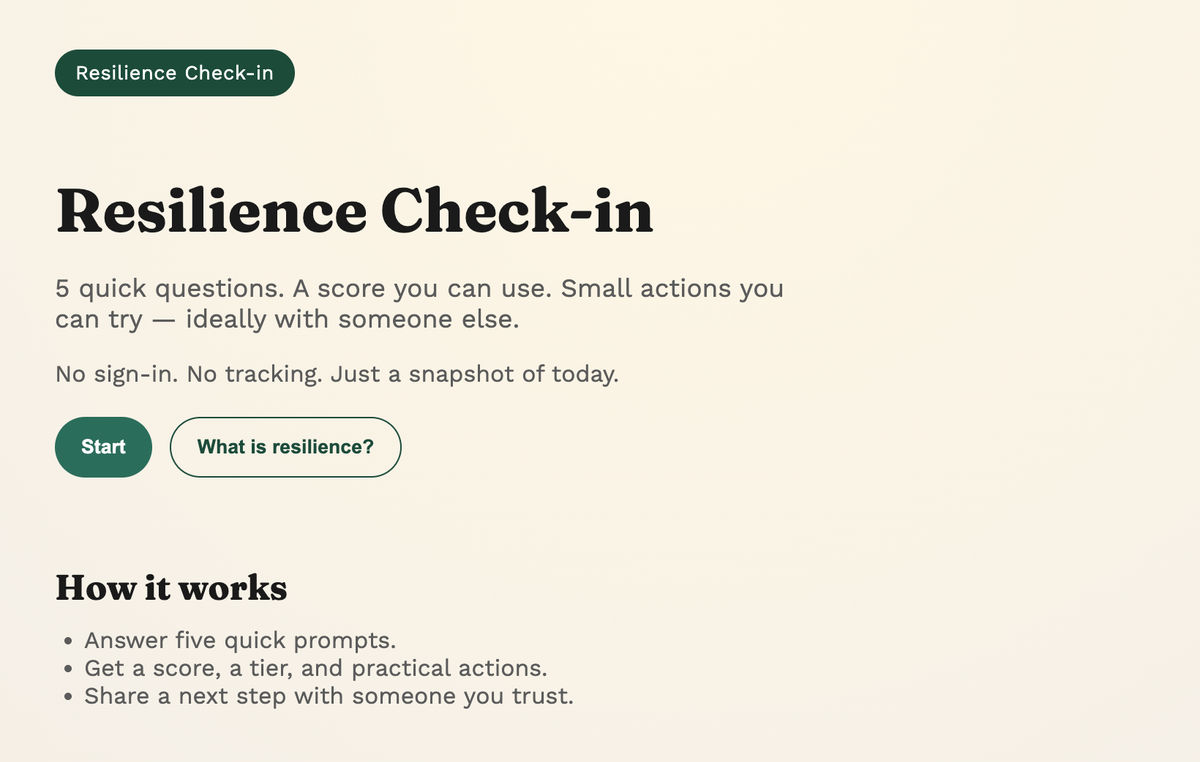 Resilience Check-in Frame 1