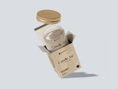 Candle Jar Mockup Flying View Preview 1