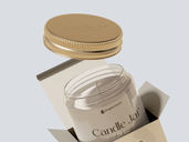 Candle Jar Mockup Flying View Preview 3