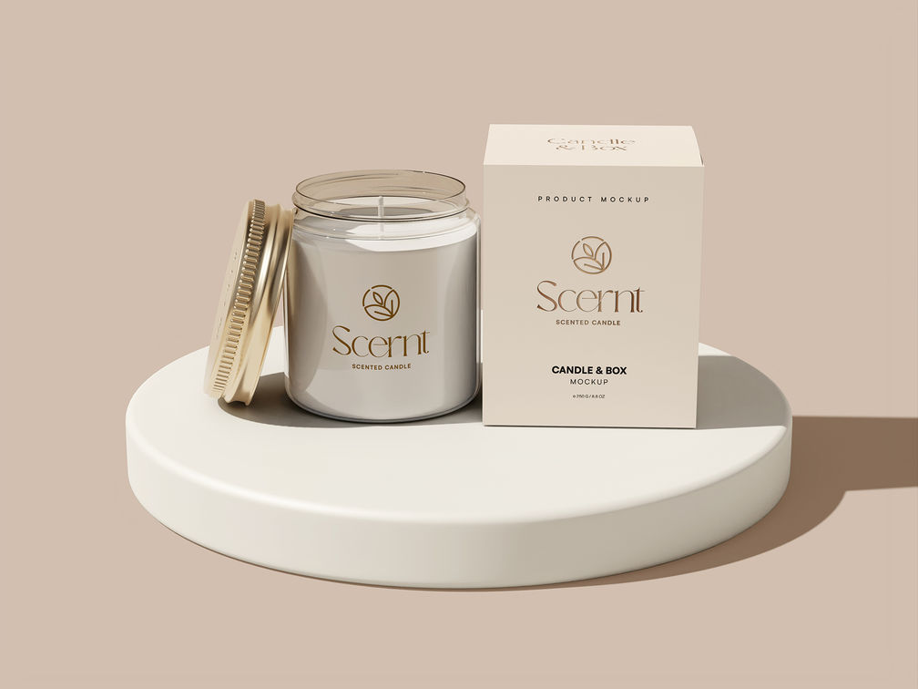 Candle Jar Mockup Front View Preview 2