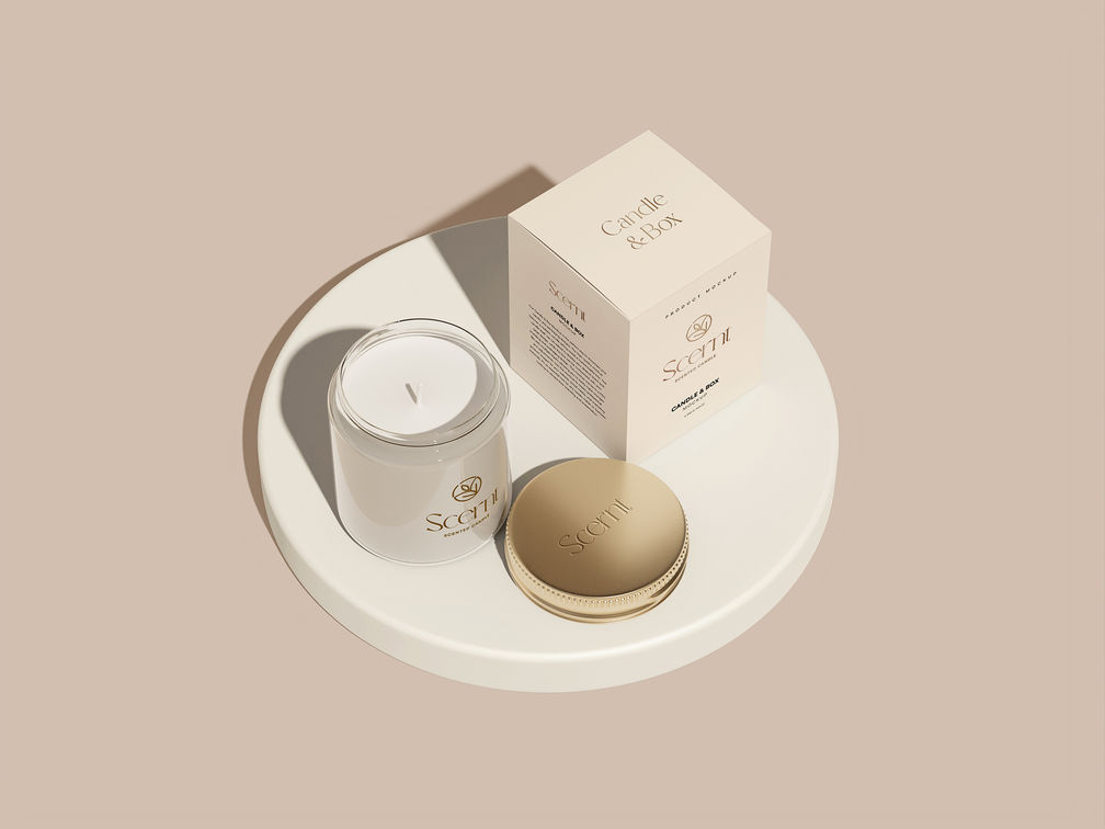 Candle Jar Mockup Isometric Preview 2