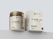 Candle Jar Mockup Low Angle View Preview 1