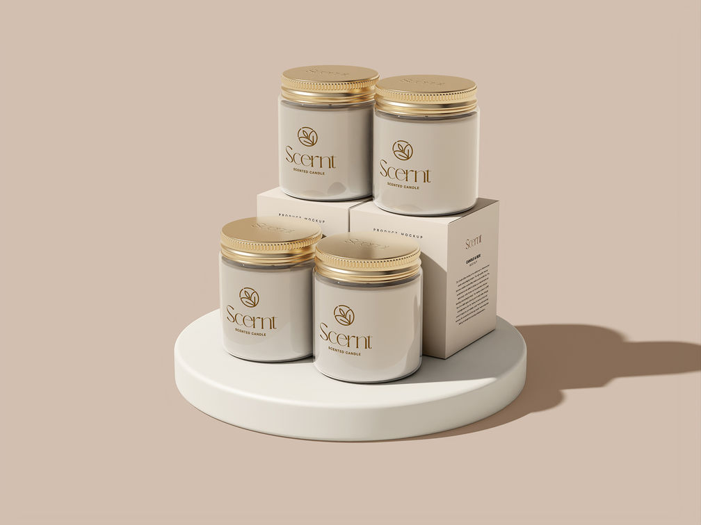 Candle Jar Mockup Stack It Preview 2