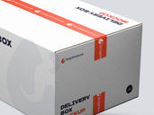 Delivery Box Mockup Flying View Preview 4