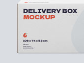 Delivery Box Mockup Front View Preview 4