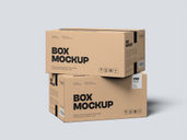 Delivery Box Mockup Mockup Stack It Preview 3