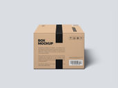 Delivery Box Mockup Side View Preview 3