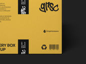 Delivery Box Mockup Side View Preview 5