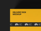 Delivery Box Mockup Top View Preview 5