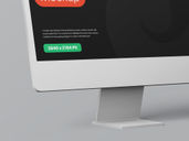 Desktop Clay Mockup Half Side View Preview 3