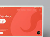 Desktop Clay Mockup Top View Preview 4