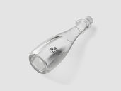 Glass Bottle Mockup Back Half Side View Preview 1