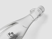 Glass Bottle Mockup Back Half Side View Preview 3