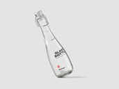 Glass Bottle Mockup Flying View Preview 1