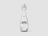 Glass Bottle Mockup Front View Preview 1