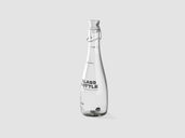 Glass Bottle Mockup Half Side View Preview 1