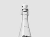 Glass Bottle Mockup Low Angle View Preview 3