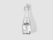 Glass Bottle Mockup Top View Preview 1