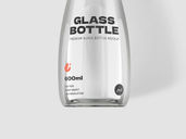 Glass Bottle Mockup Top View Preview 4