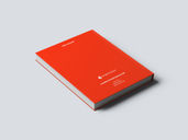 Hard Cover Book Mockup Back Half Side View Preview 1