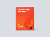 Hard Cover Book Mockup Front View Preview 1