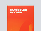 Hard Cover Book Mockup Front View Preview 3